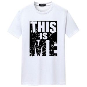 Magliette estive Casual questa è <span class=keywords><strong>Me</strong></span> T shirt stampa lettera a maniche corte per abbigliamento uomo Oversize traspirante O collo - Product Image 2