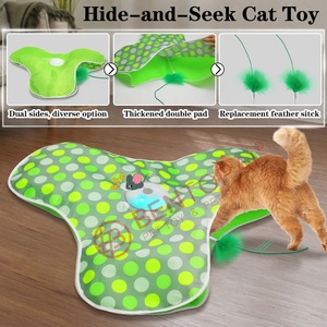 Mainan kucing interaktif dapat diisi ulang, bulu tersembunyi bergerak, tikus asli melengking, mainan kucing kucing diaktifkan sentuhan - Product Image 6