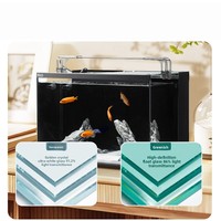 Großhandel YEE Jinjing Ultra-Weißes Glas-Aquarium mit Integriertem Rückfilter, Nass-Trocken-Trennung, Leiser Pumpe und LED Blau-Weiß-Licht