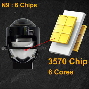 YHKOMS admite personalización 50W Led faros lentes alta calidad 3,0 pulgadas <span class=keywords><strong>Bi</strong></span> Led proyector lente coche faro accesorios de coche - Product Image 4