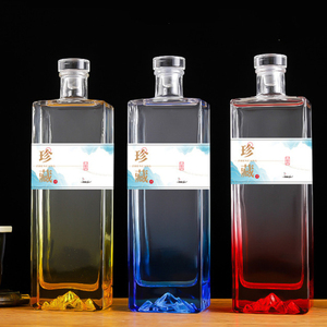 Wholesale Empty Whiskey Brandy Gin <strong>Vodka</strong> 500ml Wine Glass 750ml Bottles - Product Image 6