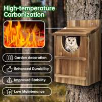 Nichoir en bois artisanal moderne pour cour/ferme, créatif pour diverses houpaques et autres oiseaux