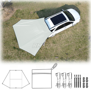 210D Oxford Cloth Universal Car Rear <b>Canopy</b> Self Driving Outdoor <b>Camping</b> Black Rubber Car Side <b>Canopy</b> Ground Nail Wind Rope - Product Image 2