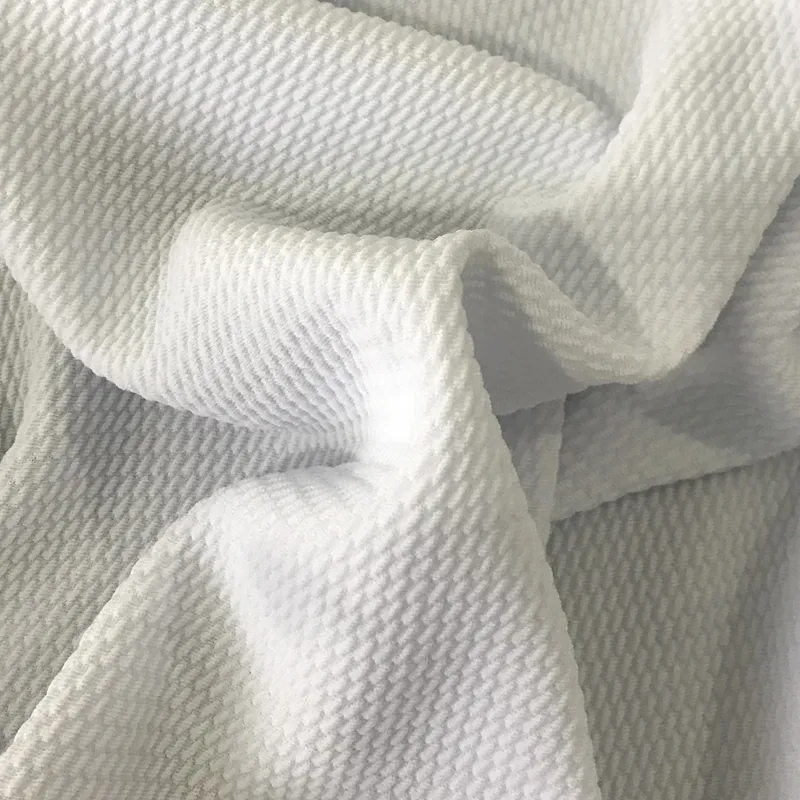 Wholesale Stock Blank Cheap Bullet Fabric White Polyester Spandex Jersey Knit Solid Bullet Fabric For Digital print material