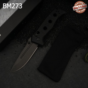 Couteau pliant Tredknix BM273, acier 7cr15, lame à pointe clip, bord plat, manche G10, chasse et camping, combat, OEM ODM - Product Image 1