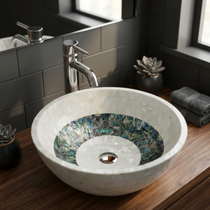 Premium Resin Marble Quartz Countertop Sink Basin With Smooth Polished Finish For Modern Bathroom Vanity Water Resistant Design - Product Image 2