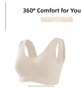 Débardeur de sport double couche grande taille pour femme, soutien-gorge intégré avec design au dos, soutien-gorge de sport à maintien élevé et absorption des chocs pour la course et le yoga - Product Image 4