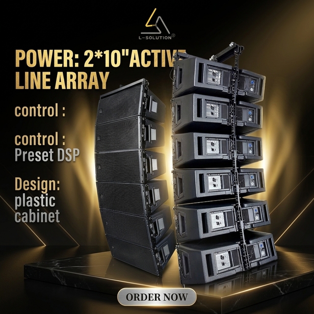 R20 HDL20  Line Array Professional Powered Active PLASTIC Speaker  10" 700W/1400W