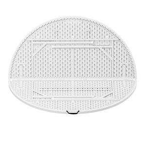 135Cm Ngoài Trời 53Inch Đường Kính HDPE Nhựa Vòng Gấp Bảng Cho Nhà Hàng - Product Image 3