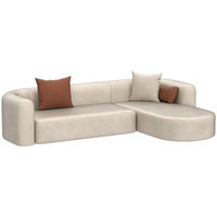 Individuell Anpassbare Farbe Modernes Wohnzimmer Komprimiertes Box-Sofa L-Form Modulare Kombination Kompressionssofa
