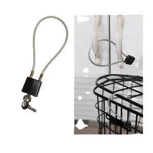 Bloqueo de cable de cuerda de alambre antirrobo para combinación de maleta Candado de bloqueo de gatillo de pistola de grillete LARGO DE ACERO INOXIDABLE - Product Image 2