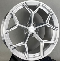 Rines Deportivos Monobloque de Aleación Forjada de Alta Calidad, Acabado Plateado Cepillado, 18-23 Pulgadas, 5x112, para Audi A3 S3 RS3 S5 SQ5 RS5 SQ8 A5L BMW