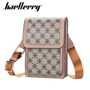 Baellerry Women's Printed Phone Bag Vertical <b>Square</b> Magnetic Buckle Crossbody Bag With Multiple Card Slots Shoulder Bag - Product Image 1