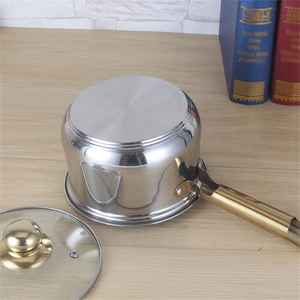 Kitchenware Household Stainless Steel Non Stick Coating Kitchen Cooking Pots and Pans <b>Sets</b> With Golden Handle - Product Image 5