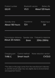 Nuevos auriculares originales, auriculares estéreo inalámbricos 5,3, auriculares TWS para móviles, auriculares para juegos, auriculares BT, auriculares - Product Image 6