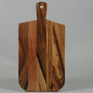 Planche à découper en bois de génération nouvelle, design en bambou, passe au lave-vaisselle, forme rectangulaire, épaisseur de 1,5 cm pour une préparation des aliments sans effort - Product Image 1