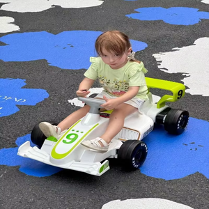 उच्च गुणवत्ता वाली चार पहिया रेसिंग कारों की सवारी-ऑन खिलौने सस्ते लोकप्रिय बच्चे इलेक्ट्रिक गो-कार्ट्स 2 से 4 वर्ष की आयु के लिए - Product Image 5
