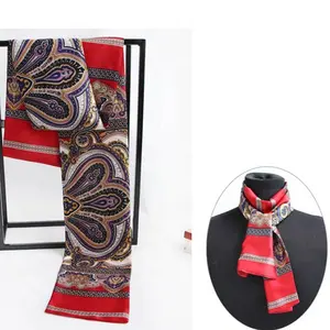 Cravate rétro double face rouge pour adultes, nouvelle collection, vente en gros