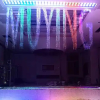 Cortina de Luces LED RGB/Láser Programable con Efecto de Gota de Agua, Construcción de Acero Inoxidable Impermeable IP68 para Patrones de Luz Personalizados