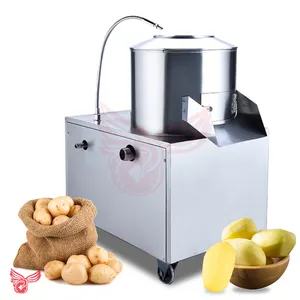 Mesin pengupas kulit sayur buah, Mesin cuci pengupas wortel kentang listrik kecil disediakan 220V 60 1 Set Falcon