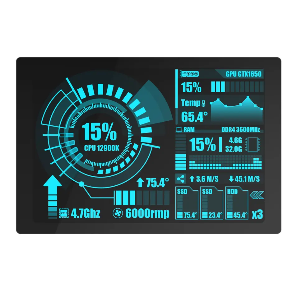 شاشة lcd HMI مقاس 16 ميجا بيكسل طراز WT32-SC01 PLUS لوحة تطوير esp32 مع شاشة لمس LCD IPS مقاس 3.5 بوصة ESP32S3