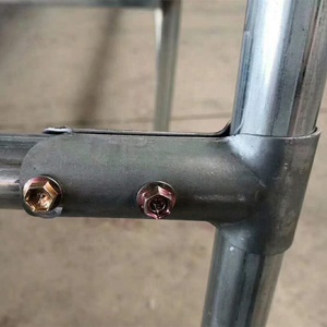 Accessoires pour serres agricoles : Petite pince bec de canard argentée pour tube circulaire, raccord en acier galvanisé, attache de tuyau, garantie 3 ans - Product Image 3