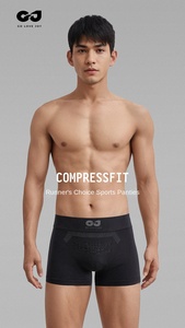 <span class=keywords><strong>Boxer</strong></span> da <span class=keywords><strong>Uomo</strong></span> in Fibra di Bambù 100% Antibatterico, Assorbente, ad Alta Elasticità, per Fitness, Corsa e Ciclismo, ad Asciugatura Rapida - Product Image 4