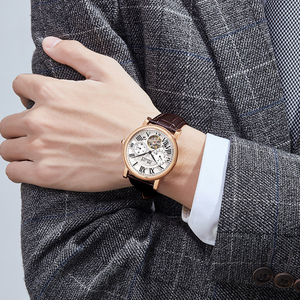 Reloj Mecánico Automático <span class=keywords><strong>de</strong></span> Lujo para Hombre Caluola |   Cristal <span class=keywords><strong>de</strong></span> Zafiro |   Caja <span class=keywords><strong>de</strong></span> Acero Inoxidable |   5ATM |   Puntero |   Correa <span class=keywords><strong>de</strong></span> Cuero <span class=keywords><strong>de</strong></span> <span class=keywords><strong>Vaca</strong></span> | - Product Image 5