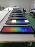 Ecran de barre LCD ultra large 24 pouces 28 pouces 35 pouces 43 pouces Lecteur publicitaire Moniteur d'annonces vidéo Affichage numérique LCD extensible sur étagère