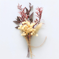 Bouquet de fleurs séchées miniatures personnalisées populaires en gros pour décoration de mariage et cadeaux