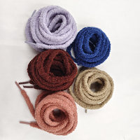 Lacets ronds en polyester personnalisés, échantillons gratuits, lacets imprimés, lacets moelleux, lacets duveteux