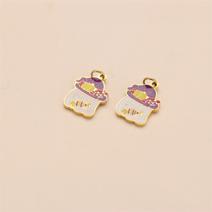 <span class=keywords><strong>Breloque</strong></span> bonbon d'Halloween en <span class=keywords><strong>acier</strong></span> <span class=keywords><strong>inoxydable</strong></span>, joli pendentif en émail doux pour la fabrication de bijoux pour enfants pour les fêtes - Product Image 5