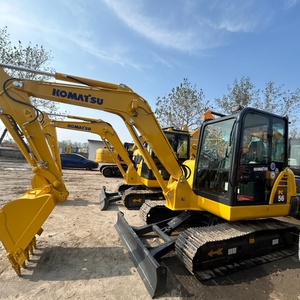 Mini-excavatrice d'occasion Komatsu PC56 de haute qualité, modèles PC56-7 et PC56-8, équipement de construction prêt à être expédié - Product Image 2