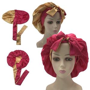 Bonnet avec logo personnalisé, accessoire de cheveux, en soie et satin - Product Image 4