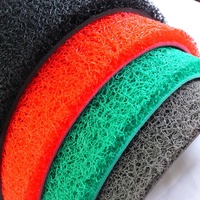 Tapis de sol moderne en PVC antidérapant, motif spaghetti, pour extérieur, 12MM 15MM, avec support en mousse, tapis de sol en spirale, paillasson d'entrée