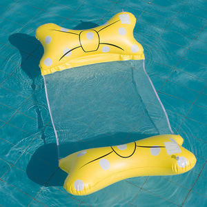 TANYOZHE Tumbona Flotante Inflable con Respaldo de Red de 2 Tubos, Flotador para Piscina, Equipo para Deportes Acuáticos - Product Image 2