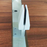 Pince pour écran rectangle réglable en alliage d'aluminium moderne panneau de séparation en verre accessoires de quincaillerie fixes pour bureau salon