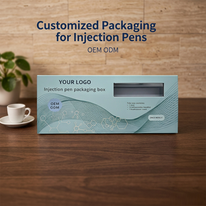 Boîte cadeau en carton rigide avec fenêtre, personnalisable avec logo, pour produits injectables, compatible OEM/ODM. - Product Image 1