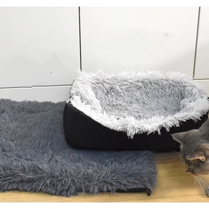 Multifunktionale Atmungsaktive Faltbare Langlebige Umweltfreundliche Einfarbige Plüsch-Haustiermatte Hundehütte Katzenmatte Bett - Product Image 1