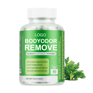 Capsules de chlorophylle, supplément désodorisant corporel à l'odeur fraîche, capsule de chlorophyllein, supplément contre les odeurs corporelles - Product Image 1
