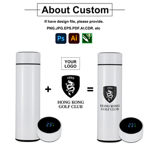 Bán Buôn Chân Không Phích 500Ml Thông Minh Phích Với Nhiệt Độ Chai Nước Với Biểu Tượng Tùy Chỉnh Nhiệt Cup Quà Tặng Doanh Nghiệp - Product Image 2