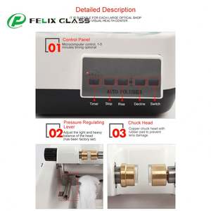 Pulidora Automática de Lentes Ópticas Controlada por Microcomputadora 2024, Máquina de Pulido de Bordes de Lentes para Gafas (Modelo CP-8 de 110/220V) - Product Image 4