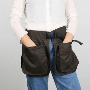 Fashionable Half Body Canvas <b>Apron</b> Short Bag With Waist Cinching Versatile Bib Style for <b>Gardening</b> Work Tools Wholesale - Product Image 1