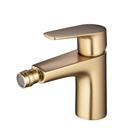 Robinet de lavabo WC moderne en laiton GUNON, mitigeur monocommande eau chaude/froide en céramique, fixation monotrou pour salle de bain