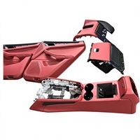 Kit de revêtement intérieur en cuir rouge Bordeaux personnalisé pour Porsche Cayenne Panamera Macan 718 911 Kit de mise à niveau complet de l'intérieur
