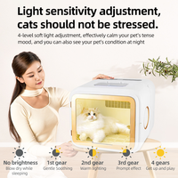 Sèche-cheveux automatique pliable de luxe en ABS écologique alimenté par batterie 68L pour chats chiens petits animaux faible bruit toilettage