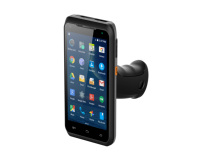 CARIBE-escáner de código de barras para PL-55L Android 8,1, 1D, 2D, PDA con pistola de agarre, Terminal de mano de largo alcance, lector UHF Rfid