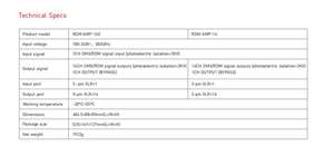 Pour amplificateur de signal d'éclairage de scène LTECH 16 voies DMX/RDM gradateur et distributeur XLR 5 broches - Product Image 4