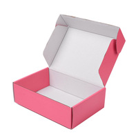Emballage de boîte cadeau Oem rose, boîte d'emballage à impression personnalisée, boîte d'emballage avec Logo à chaud avec insertion de mousse, 10 pièces