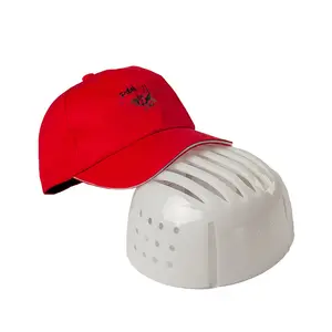 หมวกนิรภัยผ้าฝ้ายสไตล์หมวกพร้อม ABS ภายในอุปกรณ์ป้องกันส่วนบุคคล